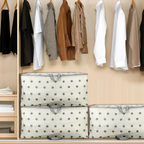 VINSANI 3pc STORAGE BAGS CREAM STAR 0000343