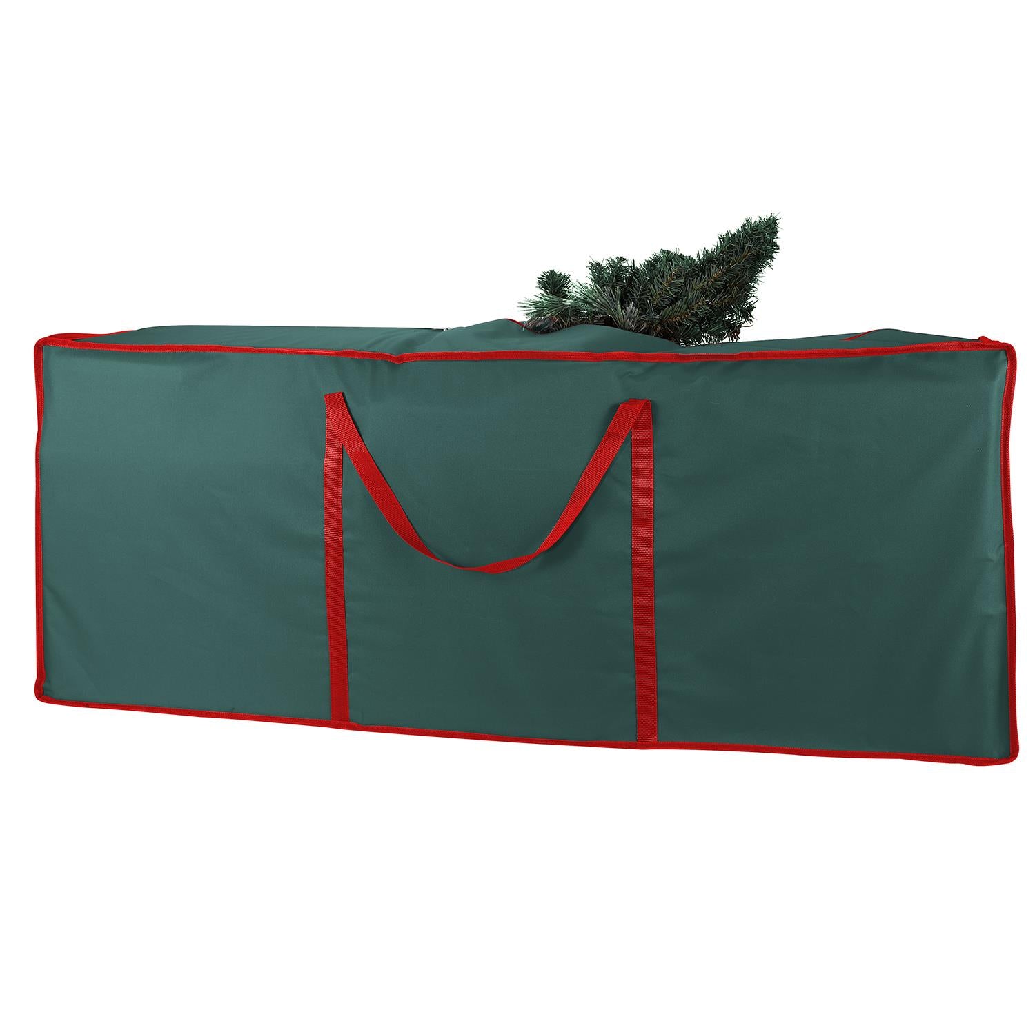 VINSANI XMAS GREEN FABRIC STORAGE BAG 1010038