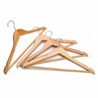 X20 WOODEN COAT HANGERS SUIT GARMENT CLOTHES